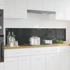 Kitchen Backsplash 2 pcs Dark Grey 90 x 40 cm Tempered Glass