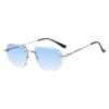 Frameless Rimless Sunglasses Square Driving Eyewear Retro Men Sunglasses  Female