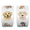 500 Stickers/roll Labrador Retriever Animal Stickers Cute Children's DIY Suitcase Skateboard Roll Stickers