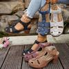 Anti-slip Women's Platform Sandals, Large Size, Thick Heel, Round Toe, Casual Shoes