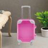 Mini Suitcase Fashion Doll Luggage Playhouse Toy Transparent Cover for Gift Box