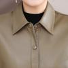 New Spring PU Leather Jacket - Short Style Plus Size Cardigan for Women, Perfect for Middle-Aged Ladies' Fashion In Spring and Autumn