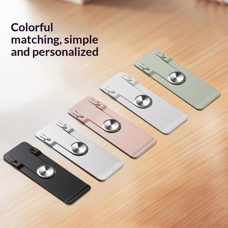 New Premium Ultra-Thin Mobile Phone Holder 360° Rotating Universal Tablet Holder Self-adhesive Foldable Phone Kickstand Desktop