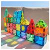 Large Nature Colors Stained Glass Magnetic Building Blocks for Castle Track Assembly