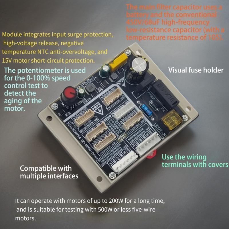Universal 5 Wire Brushless Motor Tester Drives Board Suitable for / 310V HVAC Fan Speed Control & Aging Testing