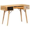 Desk Brown 110 X 55 X 76 Cm Solid Mango Wood