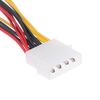 4Pin Ide To 3 Serial Ata Sata Power Splitter Extension Cable Connectors Computer