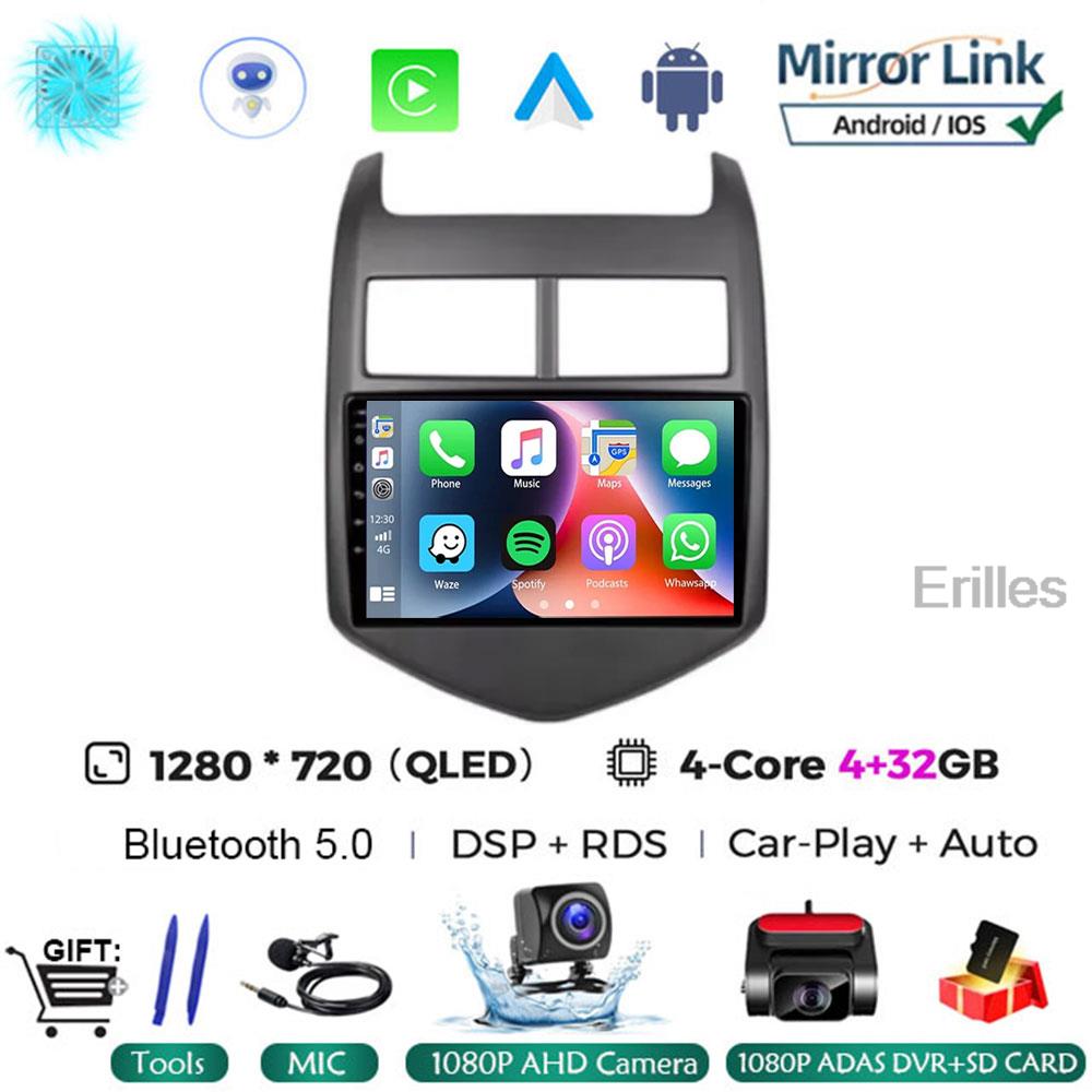 5G 2din Android 14 Car Radio Multimedia Player For Chevrolet Aveo 2 Sonic T300 Autoradio CarPlay Navigation GPS