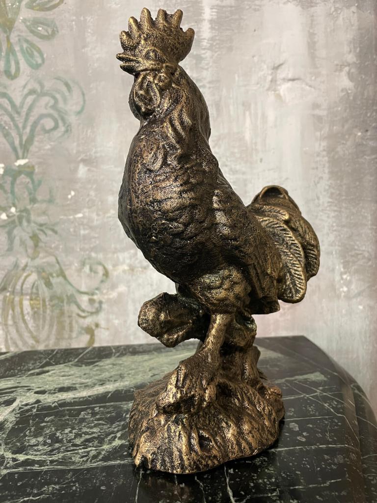 Cast Iron Rooster Figurine Decorative Rooster Decoration