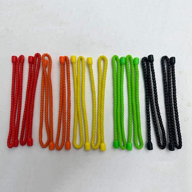 10 Stück 18 Zoll Silikon-Kabelbinder - Wiederverwendbare Twist-Kabelbinder, Biegsame Kabelbinder zum Bündeln und Halten, Kabelschnur für Innen- und Außenbereich
