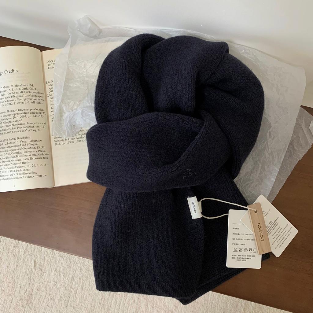Large 111 Australian simple scarf women's new high-end solid color versatile warm couple scarf