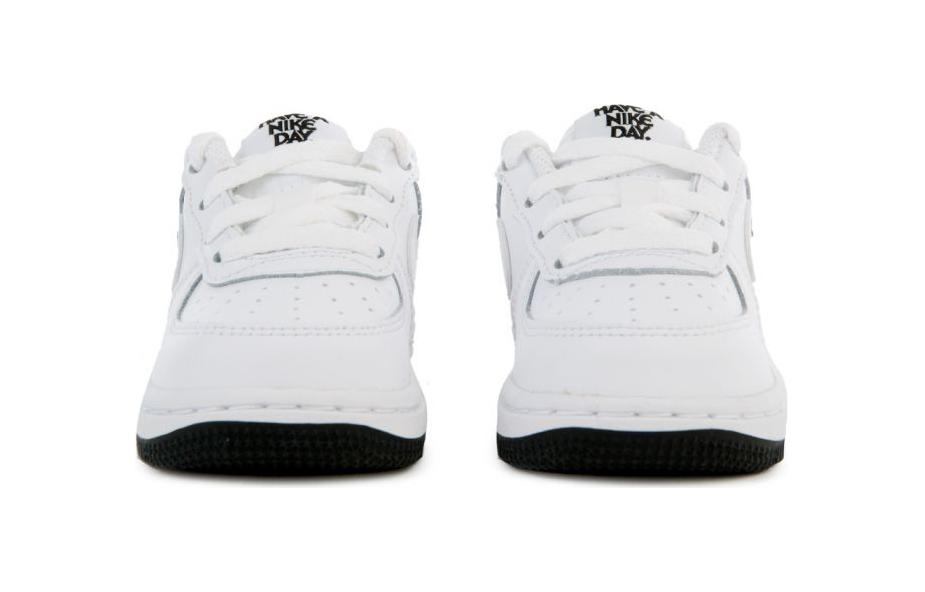 Nike Air Force 1 LV8 'Have A Nike Day' Faccina Sorridente Scarpe da Skateboard Basse Bianco Nero Bambino Piccolo e Toddler BQ8275-100