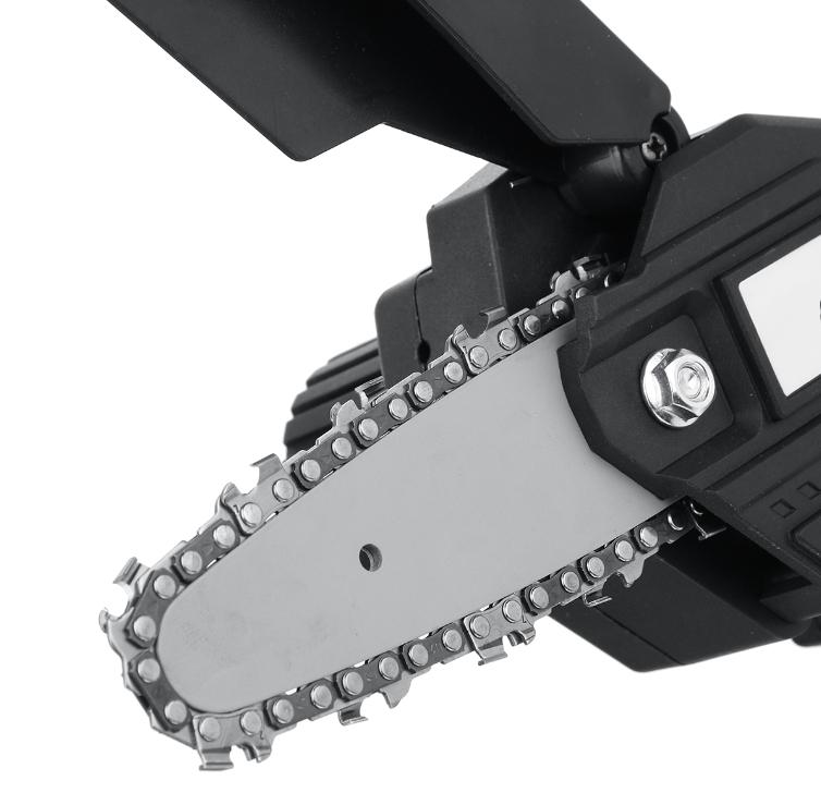 4inches 1200W Electric Chain Saw Handheld Woodworking Logging Saw For 18V Battery