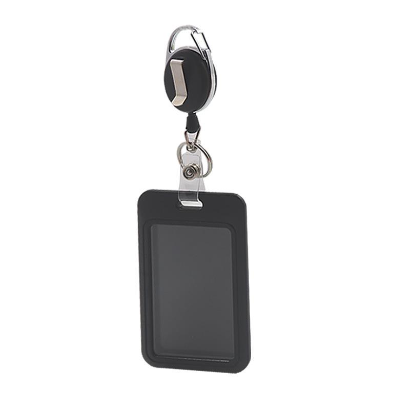 

1pc Plastic Slide Chest Pocket Clip ID Tag Name Identity Badge Holder Reel Working Permit Case Staff Employee Pass Work Card
