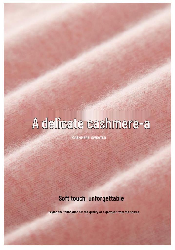 Women's Cashmere Half-High Collar Velvet Sweater - New 2023 Autumn/Winter Long Sleeve Pullover Knit Base Layer Shirt