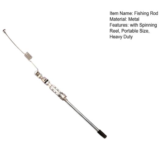 Automatický jarní mořský rybářský prut s přívlačovým navijákem Přenosný Heavy Duty kovový mini cestovní rybářský prut Příslušenství k mořskému rybolovu