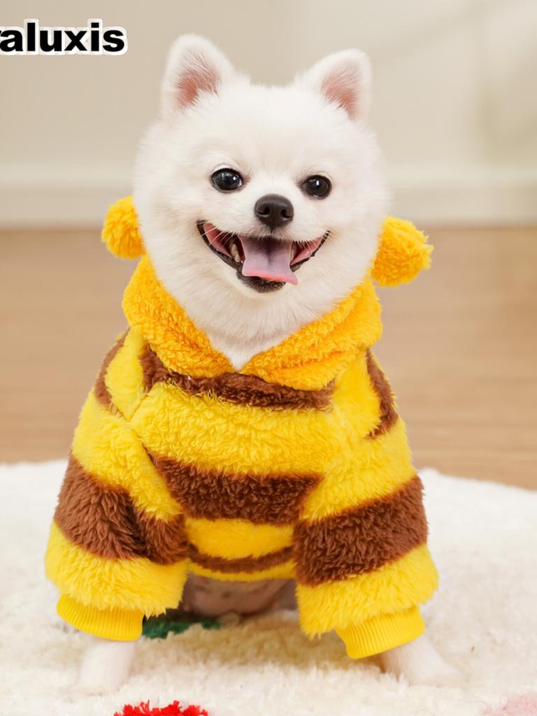 Pet Clothes for Dogs and Cats - Autumn Winter Transformation Outfit Teddy Bear Poodle French Bulldog Fleece Medium Dog