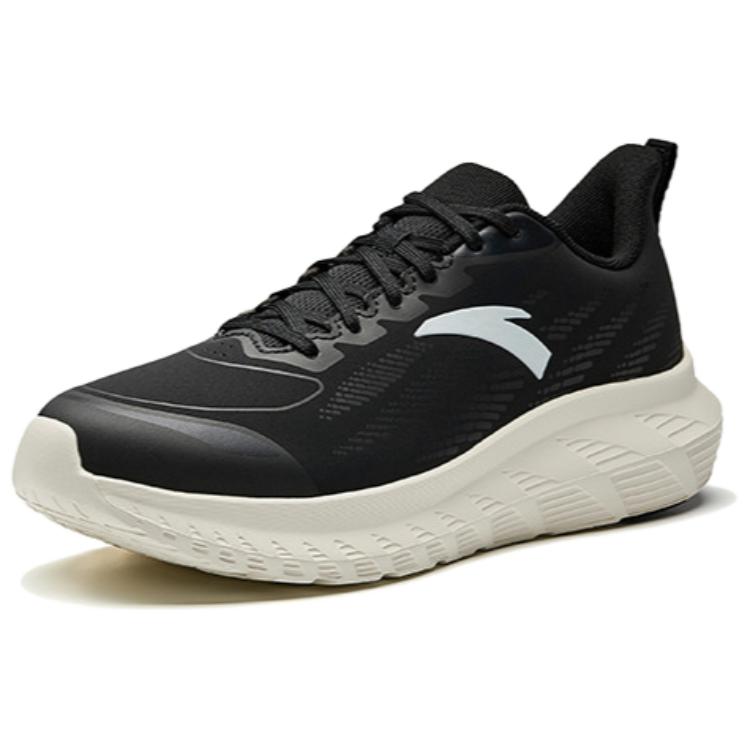 Anta Comfortable Versatile Shock Absorbing Non-Slip Durable Low-Top Running Shoes Men sneaker Black White 112515536R-3