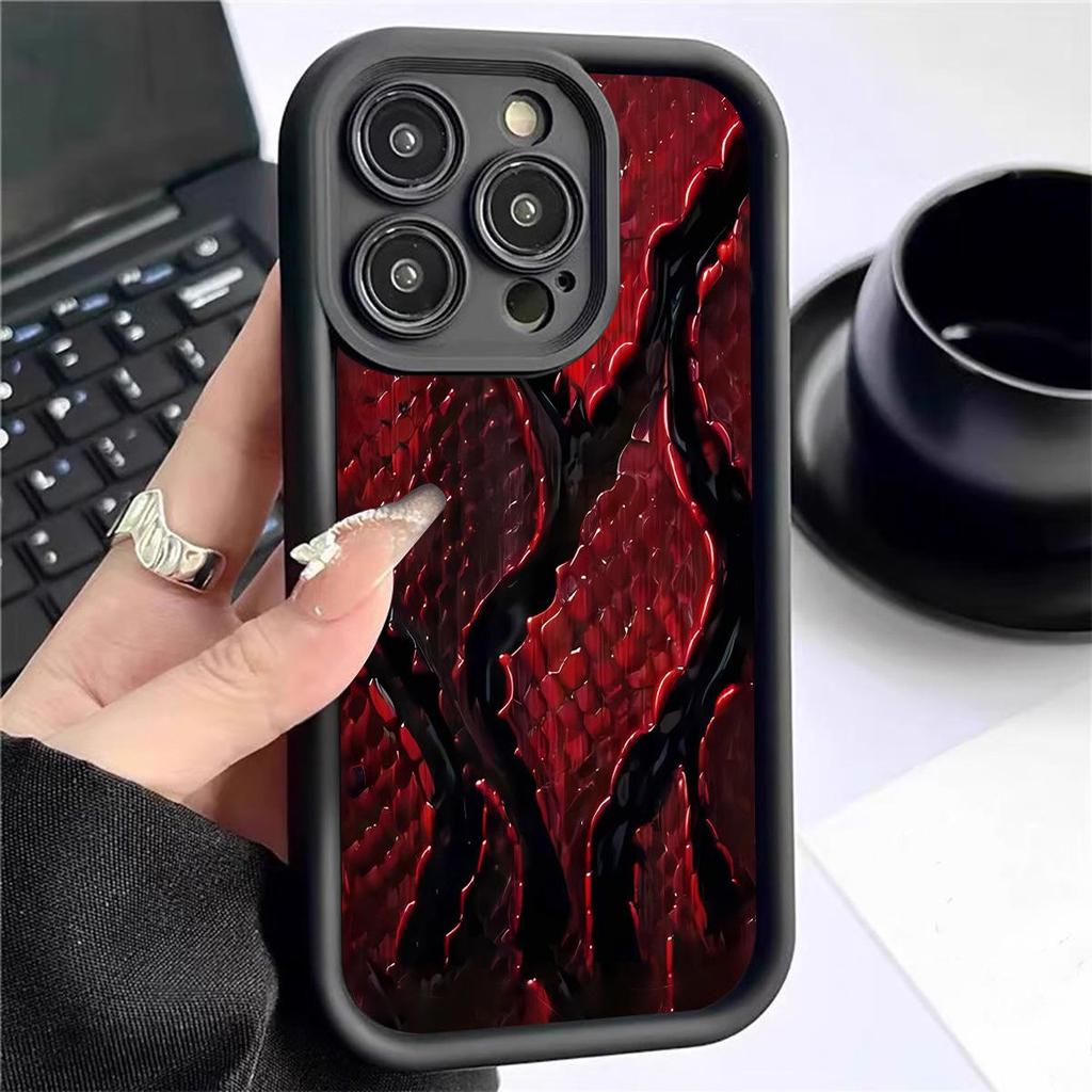 Black Groove Silicon Carbide Textured Staircase Case for iPhone 15/16/17