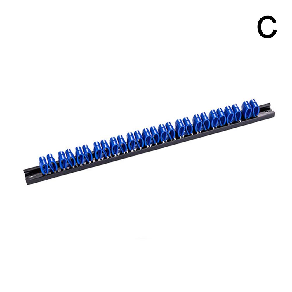 Screwdriver Organizer Wrench Organizer Hand Tool Holder Plastic Rail Wrench Hanger Tool Garage Workshops Hardware Tool Display