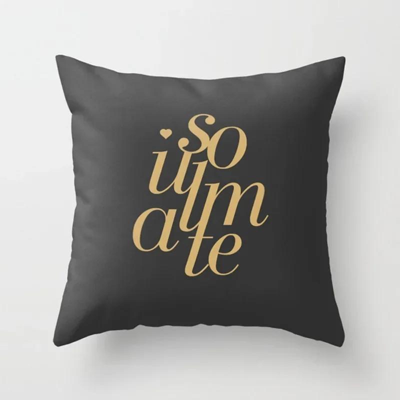 Black Pillow Galaxy Planet Cushion Cover Space   Pillowcase Soft  High-quality Home Decor