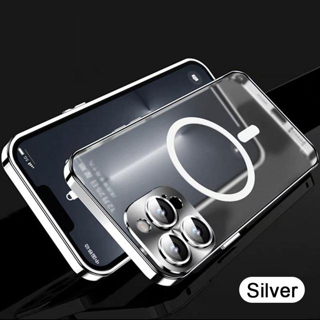 

Роскошный алюминиевый металлический магнитный защитный чехол для линз, прозрачный чехол для телефона Iphone 12 13 Pro Max 13pro, противоударный матовый прозрачный чехол for iphone 13 pro