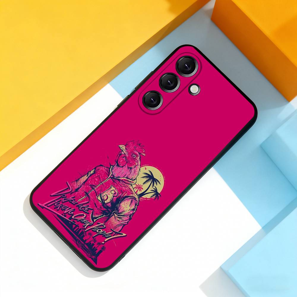 

Game H-Hotline Miami Cool Phone Case For Samsung Galaxy A 22,71,53,52,51,72,73,5G,Note,J7,8,9 Soft Black Cover Samsung a735g