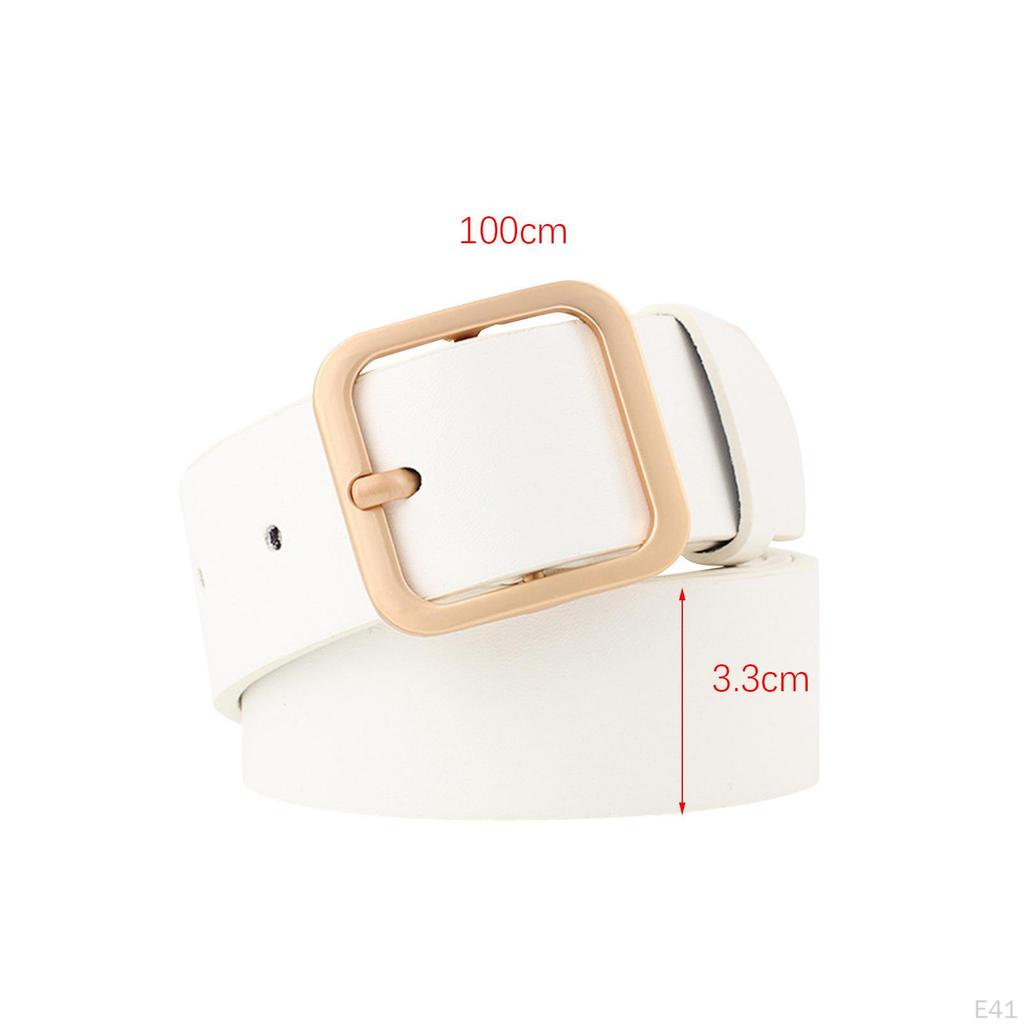 Chic Faux Leather Belt for Women - Stylish Waistband Skirts and Denim