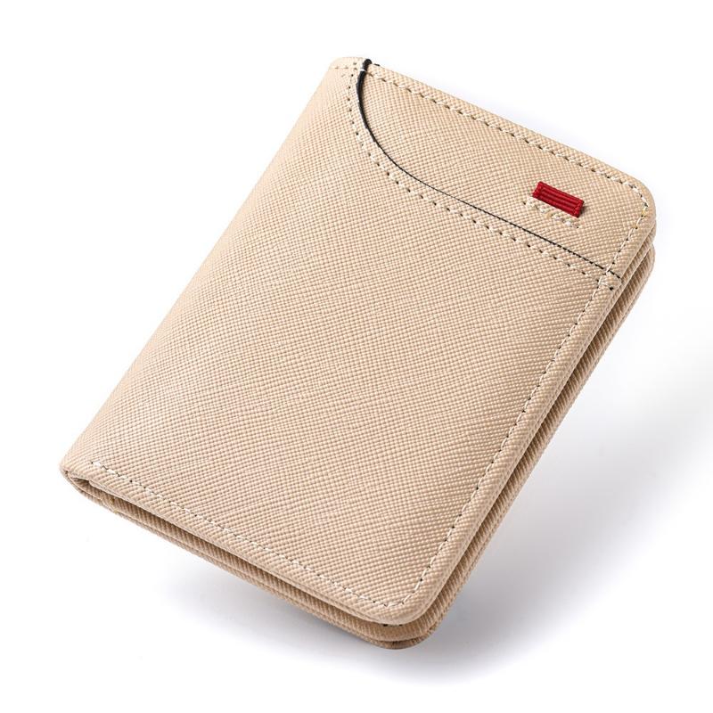 Men's Wallet Vertical Multi Card Small Wallet Driver's License Youth Mini Student Change Bag Card Bag Large Capacity Card Holder Men Mini Wallet