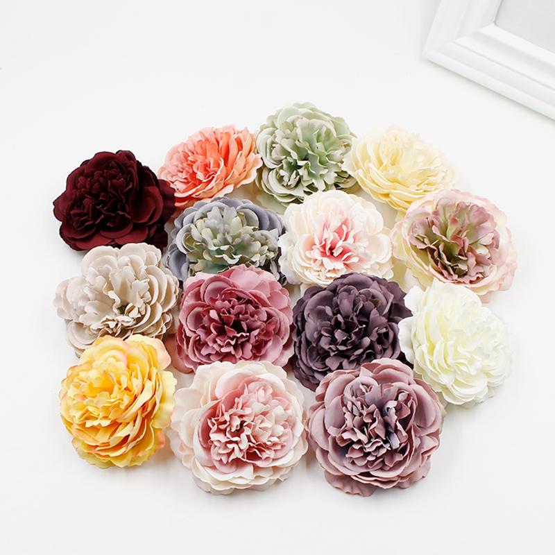 3/5Pcs Artificial Flower Head Party Birthdays for Home Room Decoration New Year's Wedding Decor Gifts Valentine's Day Supplies