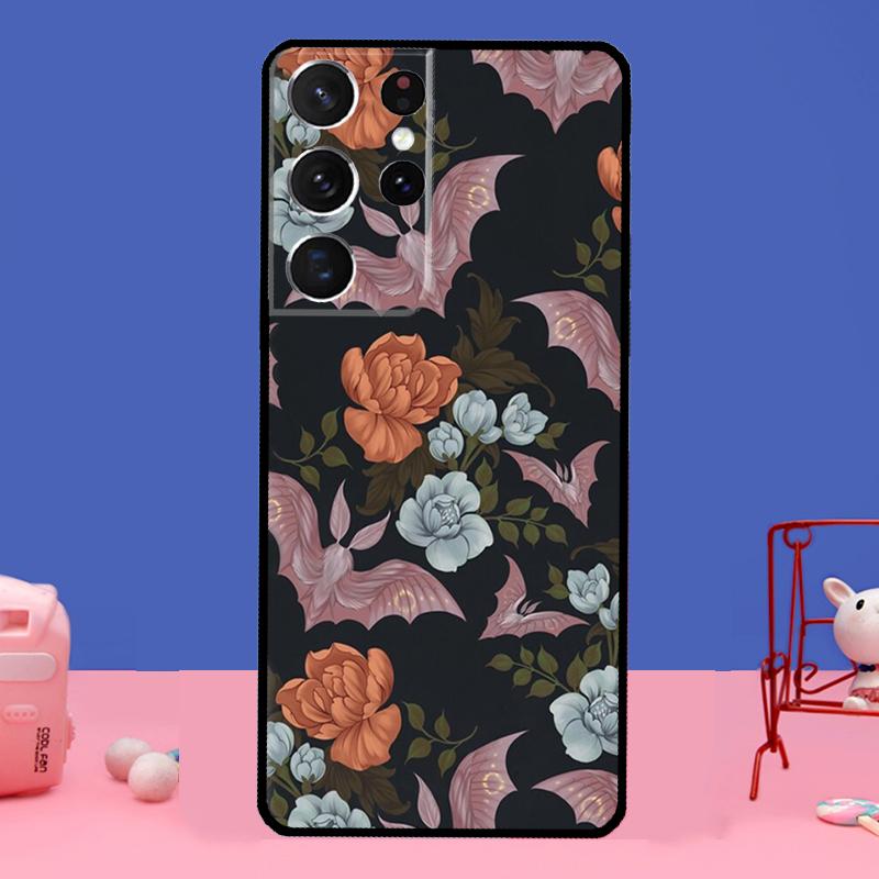 Goth Vampire Bat Gothic Case For Samsung Galaxy S22 S21 Note 20 Ultra Note 10 S8 S9 S10 Plus S20 FE Phone Cover