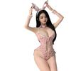 Sweet Leopard Print Bunny Lingerie Pure Lust Sexy Open Seduction Onesie Cosplay Suit
