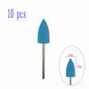 6pcs/10pcs Silicone Rubber Dental Polishing Polisher Grinders Nail Drill Bits for Electric Manicure 2.35mm Shank
