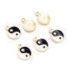 Fashion New Alloy Metal Drop Oil Two-Sided Kit Tai Chi Bagua Macroporous Charms