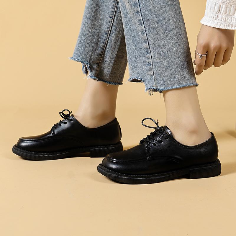 Uniform Shoes Female British Girl Japanese Wild Black Retro Mary Jane Shoes Lolita Platform Leather Shoes Low Heel Oxfords