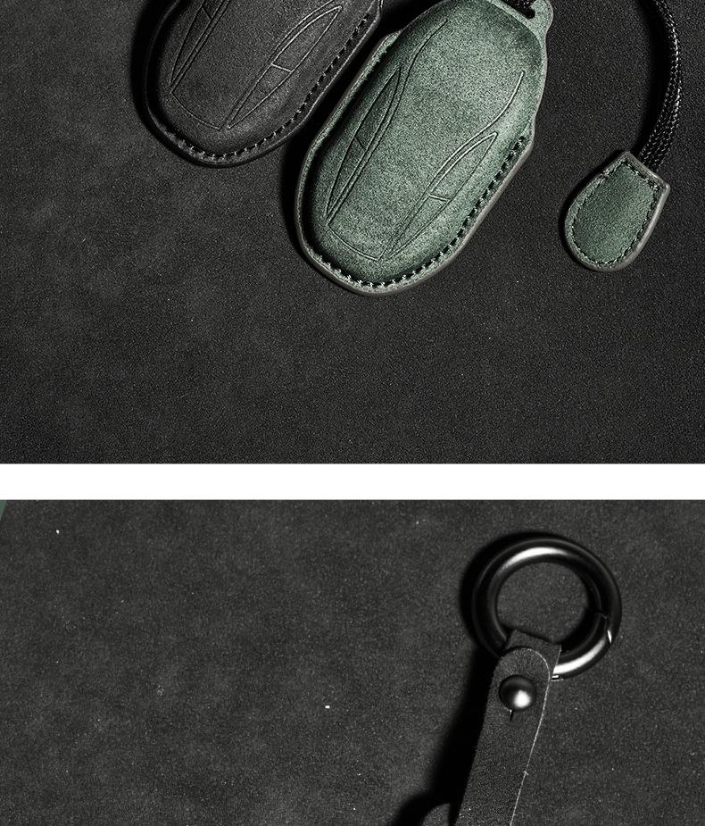 IM Car Key Suede Protective Cover - Dirt-Resistant, Unisex Remote Key Cover