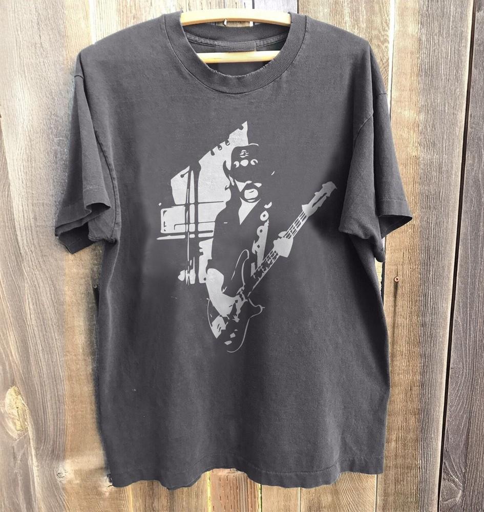 Lemmy Kilmister Motorhead Band Tshirt Charcoal Cotton Tshirt Unisex T-Shirt S