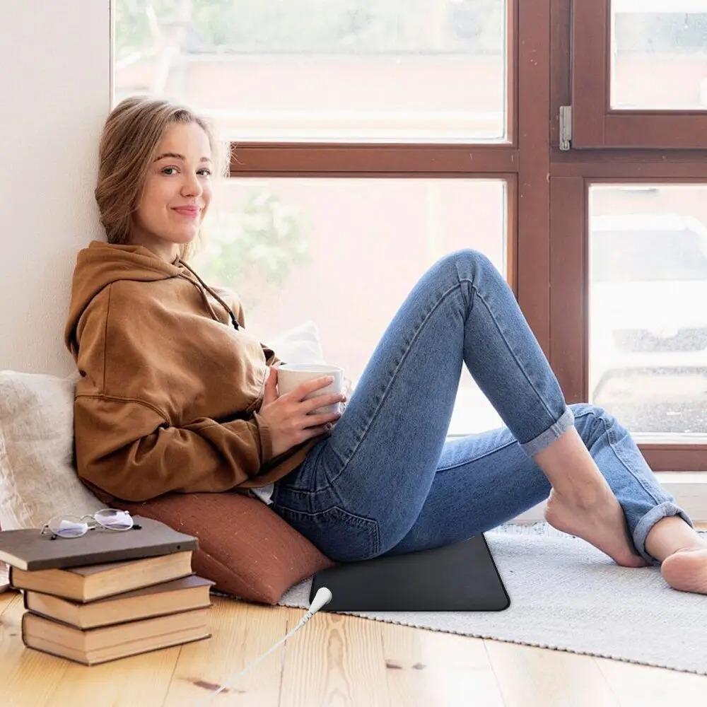 25X68CM Grounding Mat 15FT Wires Earth Connected Stress Comfort Better Sleep Reusable Soft Fit Portable Home Use