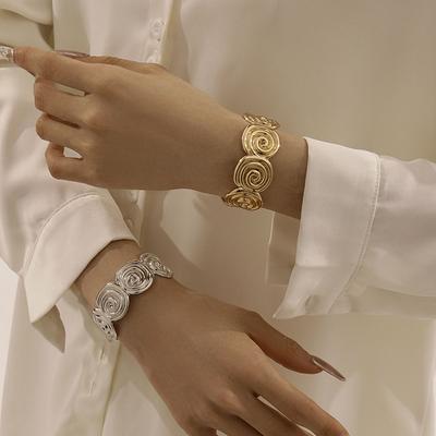 Accessories Geometric Spiral Flower Bracelet Jewelry Women's Light Luxury High-end Fashion Bracelet