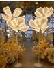 Glowing Peony Flower & Butterfly Aisle Lights for Wedding Decorations