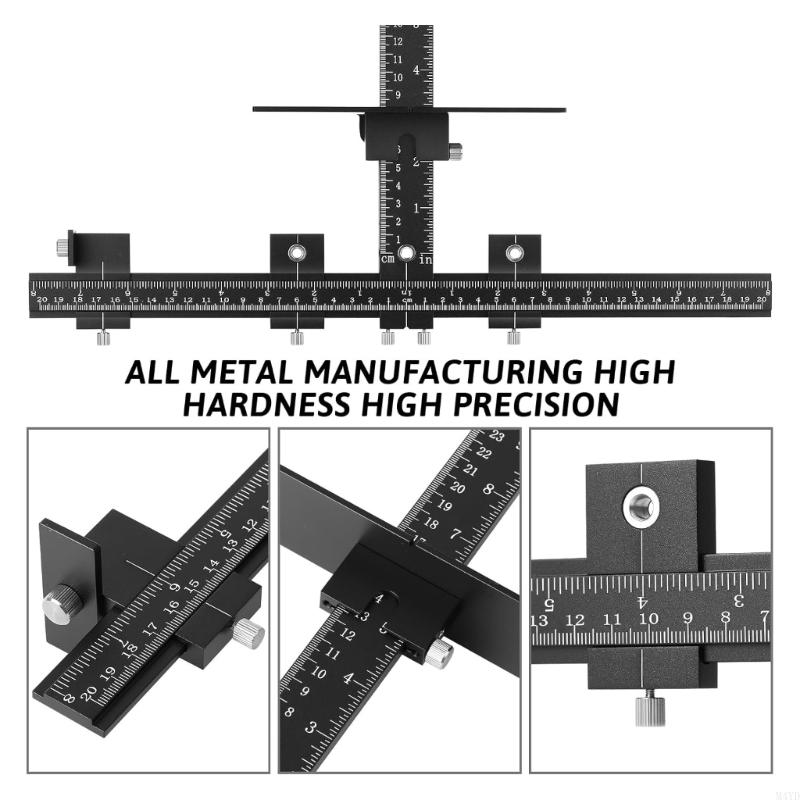 Cabinet Hardware Doweling Jigs,Adjustable Cabinet Templates Tool for Knobs,Handles and Pulls,Centering Locator M4YD