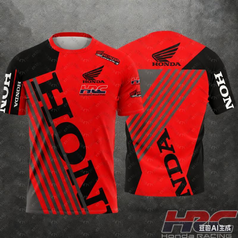 

Чоловіча геометрична 3D-друкована мотоциклетна байкерська майка Honda Racing спортивний одяг з коротким рукавом легка футболка для активного відпочинку L