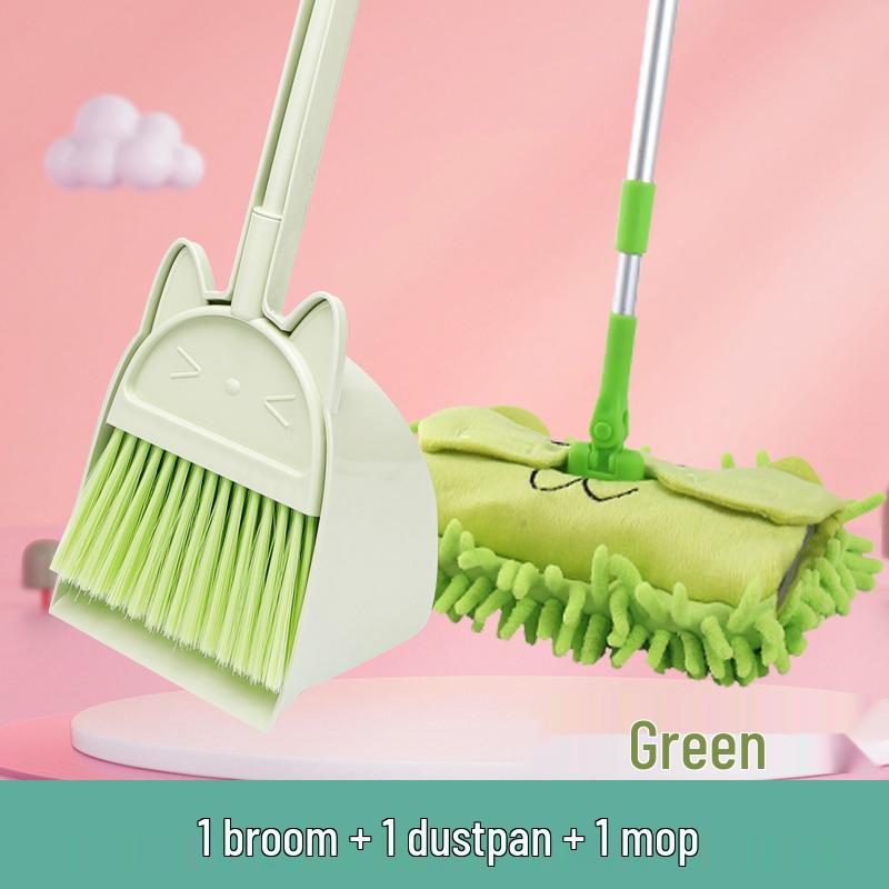 Children's Mini Broom & Dustpan Toy Set