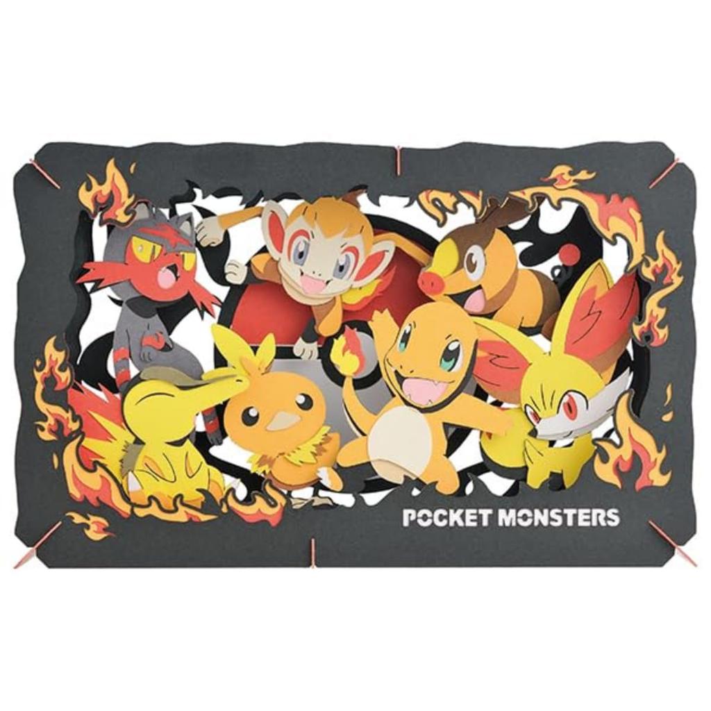 Ensky Pokemon PT-L07 TYPE:FIRE Approximately H100 X W160 X D42mm Made of Paper