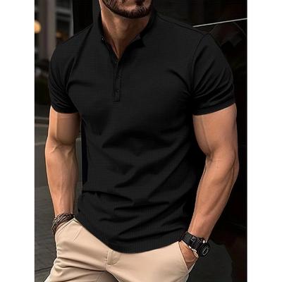 Camisa polo de lapela de secagem rápida de verão com bolso de botão para camisa polo esportiva masculina fitness e casual slim fit camisa de trabalho diária