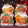 5Pcs Christmas Gift Packaging Bag Large Gift Candy Apple Box Bag Gift Bag Portable Baking Snowflake Crisp Bag