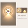 LED Motion Sensor Night Light with Digital Clock 3 Color Temperatures Stepless Dimming Motion Activated Night Lamp