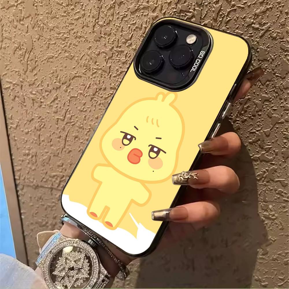 

Cute-A-N-I-T-E-E-Z Phone Case For IPhone17 16 11 12 13 14 15 16 Pro Max Plus Cover Colored Silver Funda Bumber iPhone12ProMax