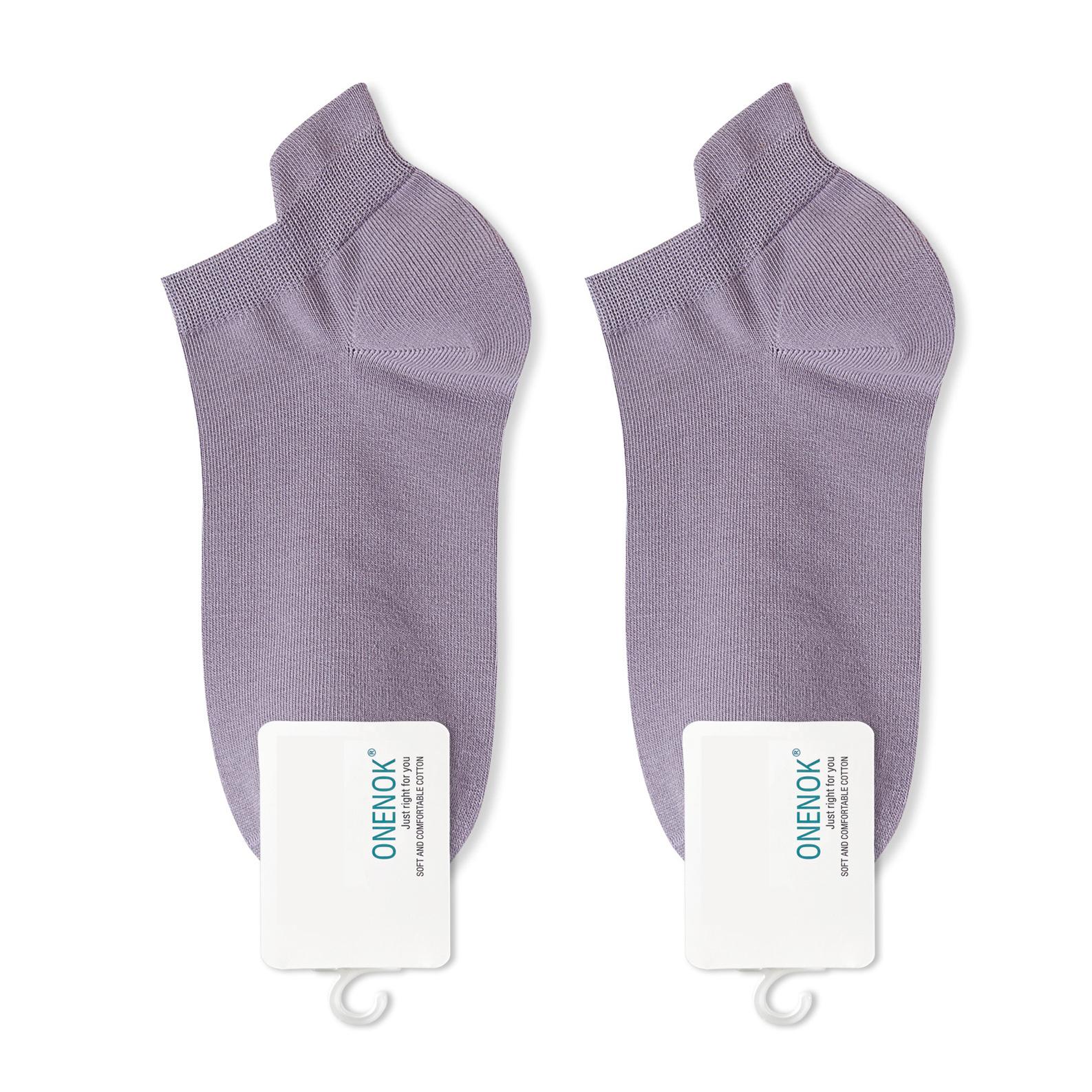 

Children s Summer Lightweight Pure Cotton Antibacterial Sweat-absorbing and Odor-resistant Short Socks in Black and White Colors 1 pair фіолетовий