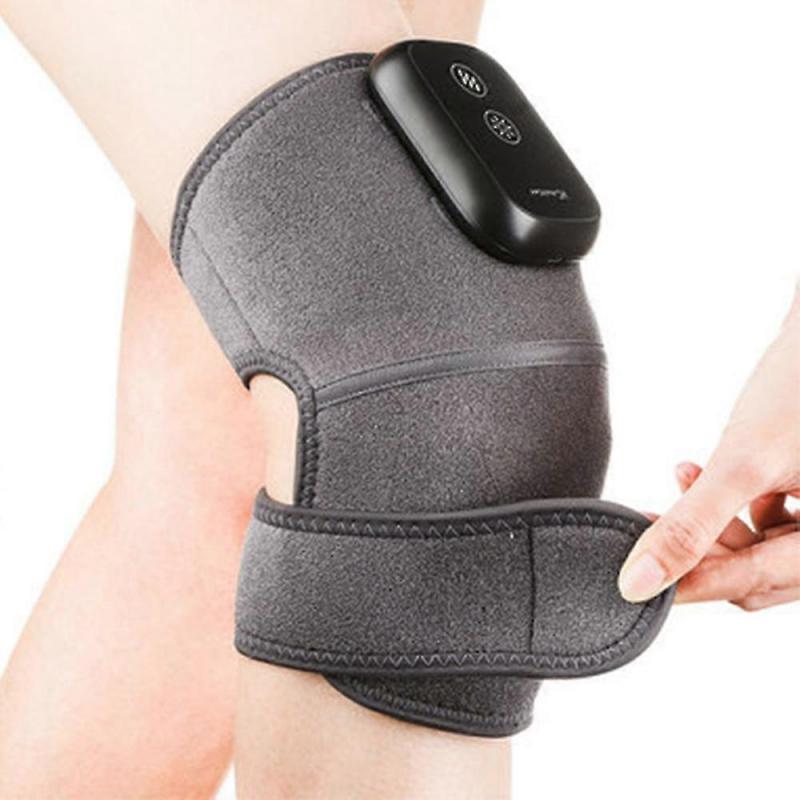 1 Pcs Heated Knee Massager Heated Knee Brace Wrap , Wireless Vibration Knee Heating Pads, 3 Adjustable Intensity And Temperature, Knee Brace Wrap
